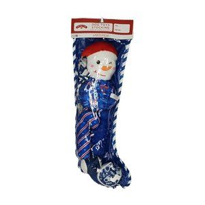 Christmas Dog Stocking (Blue) - 6 Toys, for Small / Medium Dogs. New/Sealed